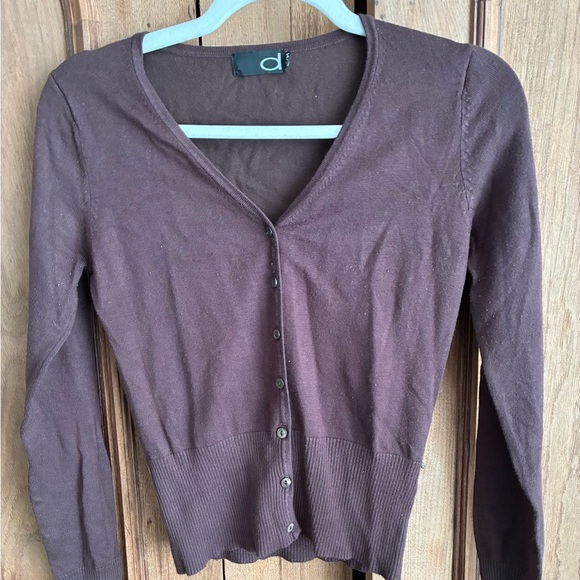 Dynamite Sweaters - Dynamite brown v-neck cardigan